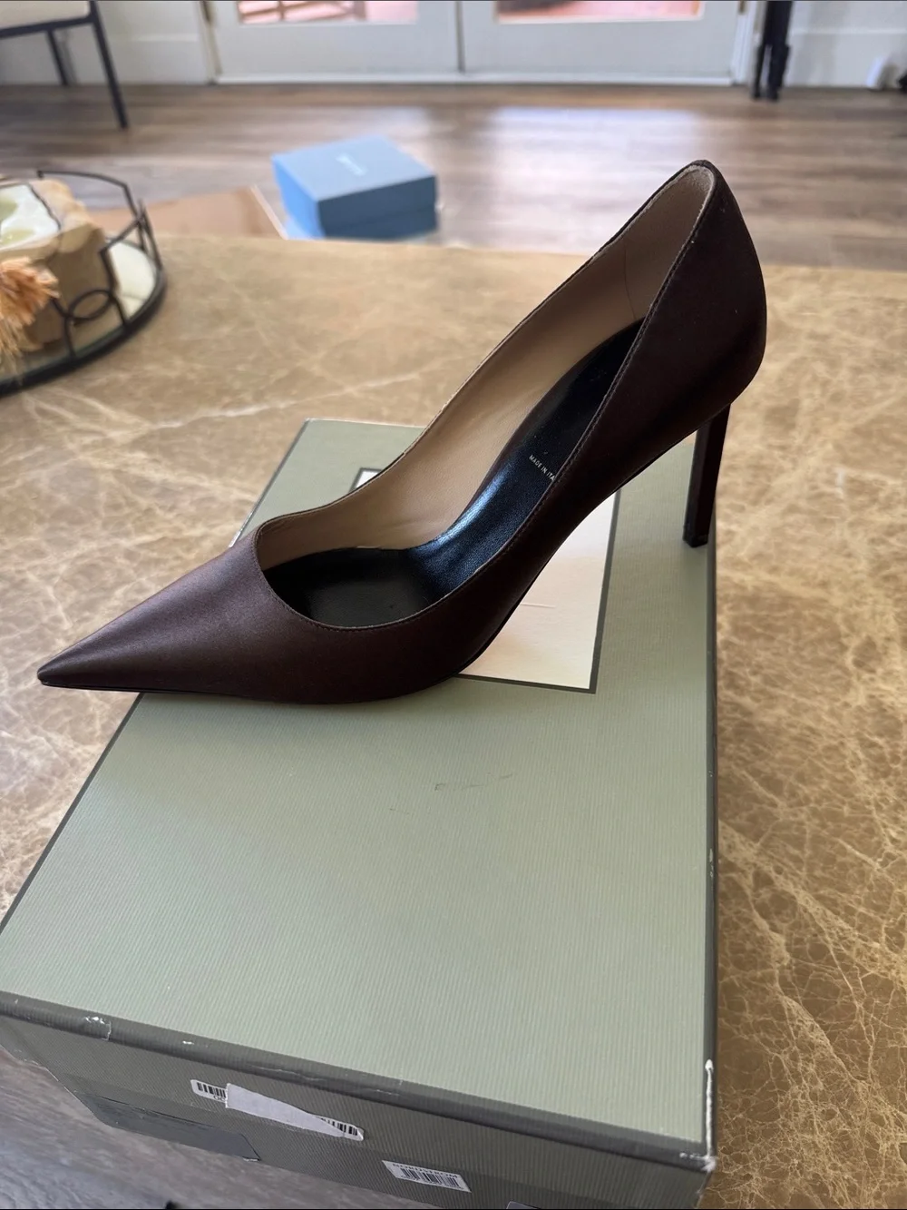 Tom Ford Chocolate Brown Pointed-Toe Leather Pump